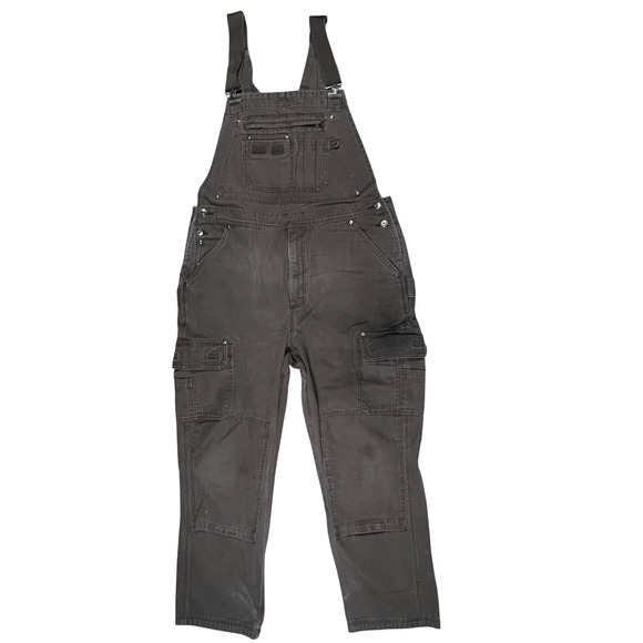 Duluth Trading Co Other - Duluth Trading Co Mens Fire Hose Bib Overalls 38x32 Brown Cotton Canvas